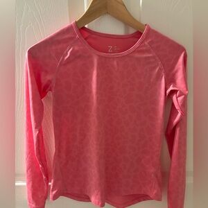 Z by Zellla Girl Pink Long Sleeve Athletic Top Size M 8/10